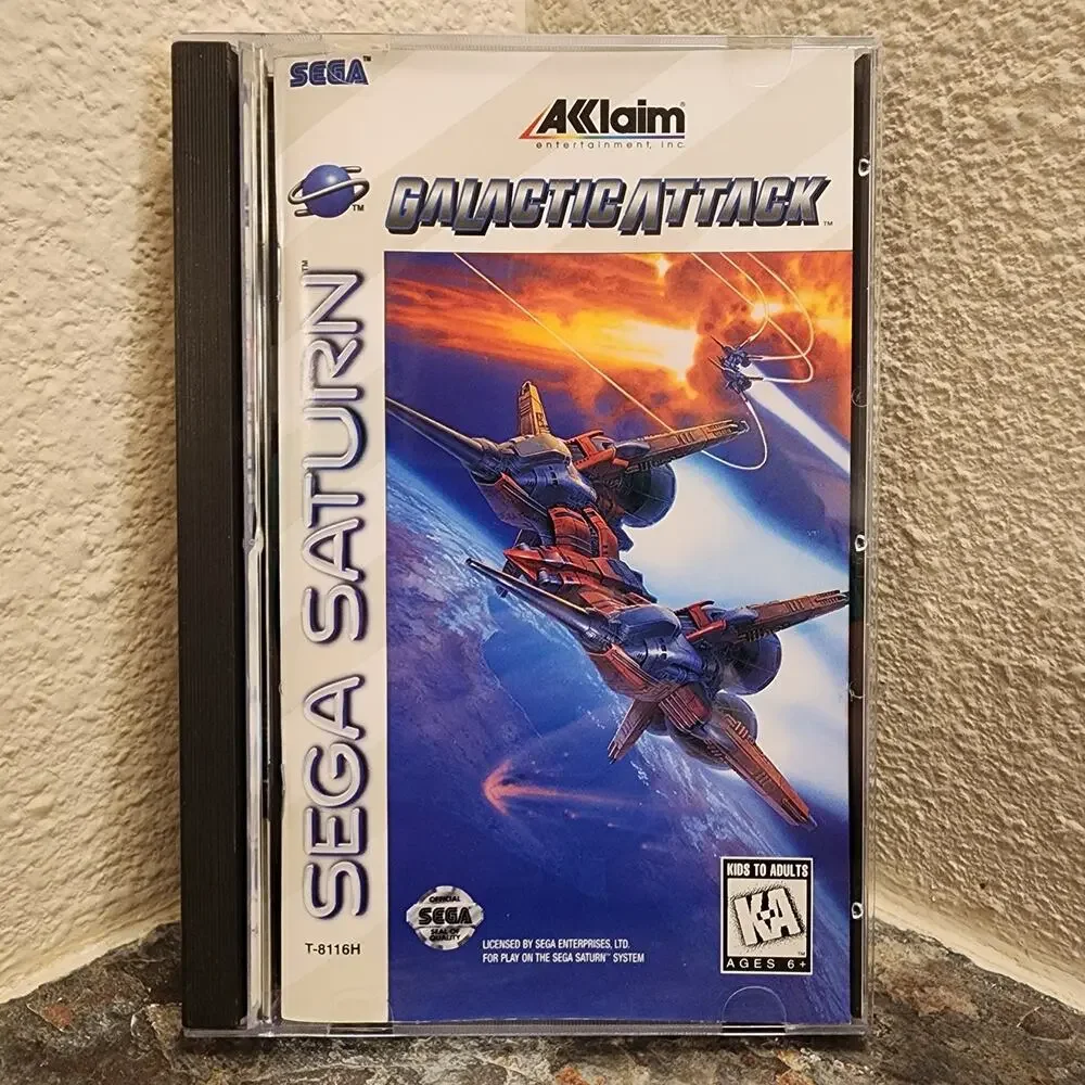 Game - Galactic Attack (CIB+) - Saturn - Taito - Sega - Acclaim